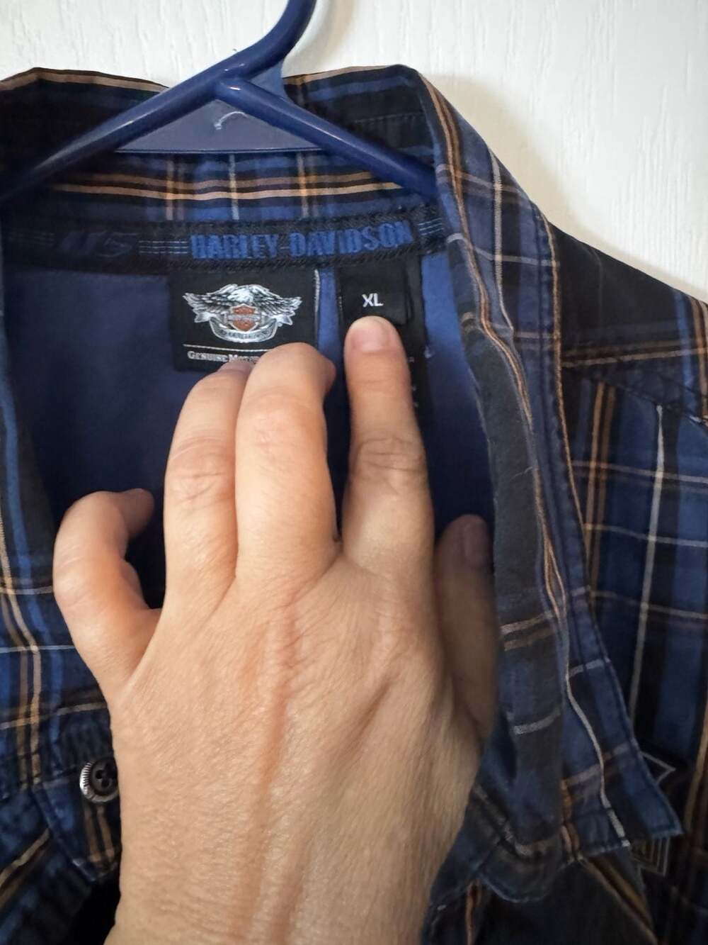 Harley-Davidson 115th Anniversary Plaid Short Sleeve Button-Down Shirt - Picture 3 of 3